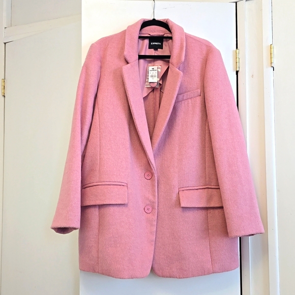 Express Jackets & Blazers - Express Pink Coat in XL, NWT